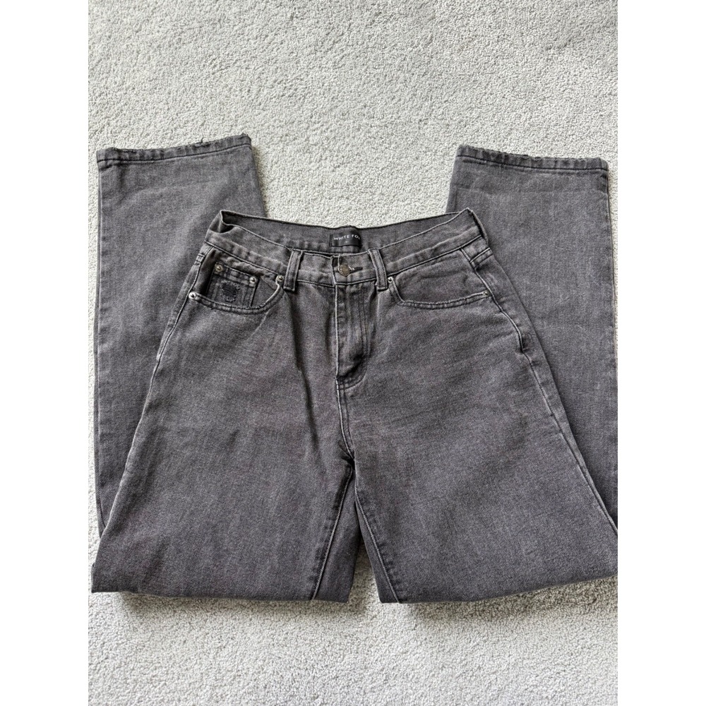 White Fox Taking a trip Jeans Black Acid Wash Size Small‎  28" waist